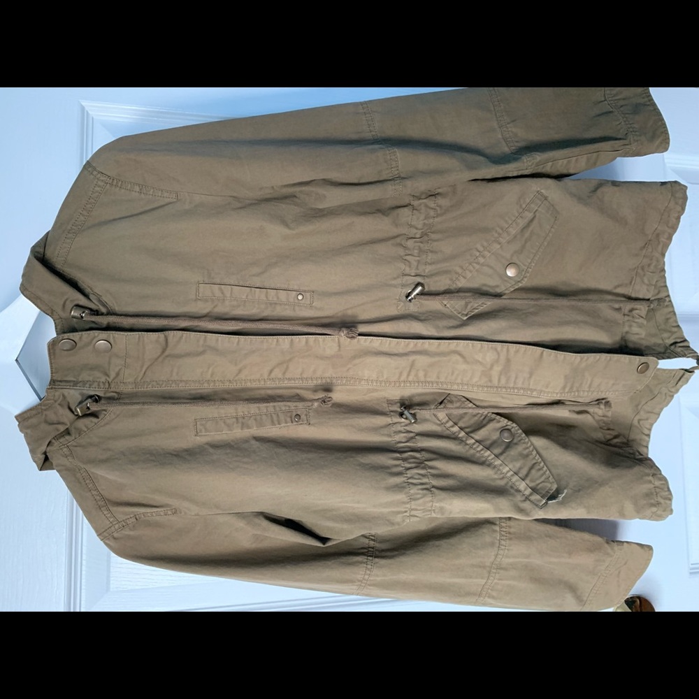 Love Tree Army Jacket Adjustable Waist w/ Hood